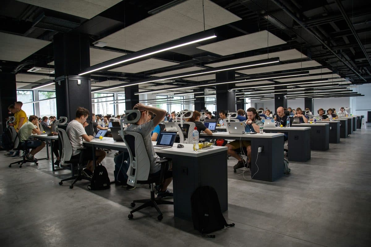 Professional services team in a Melbourne office